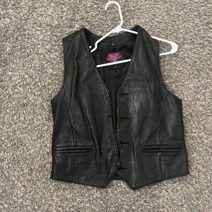 Leather vest